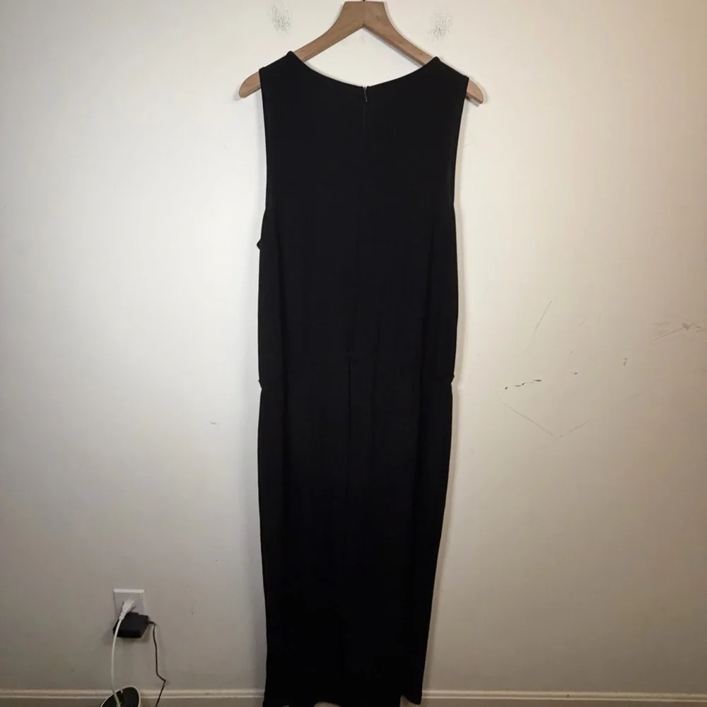 NWT Chicos Travelers Sleeveless Tie Waist Wide Leg Jumpsuit Size 3/XL Stretch - Picture 7 of 11